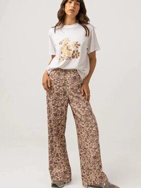 Rhythm | Drifter Floral Boho Wide Leg Pant | Size 4